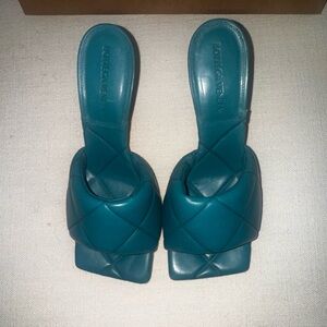 Bottega Veneta Blue Quilted Sandals